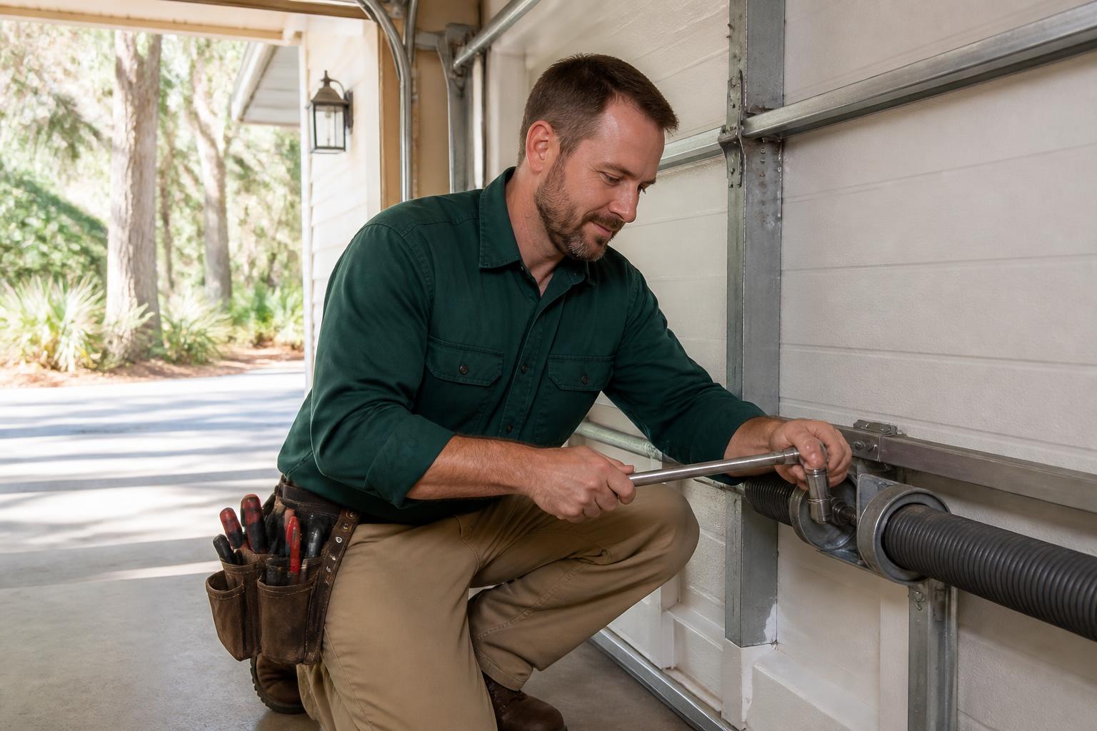 Spring Repair & Replacement — performed by Crowfield Garage Door Repair in Goose Creek, SC